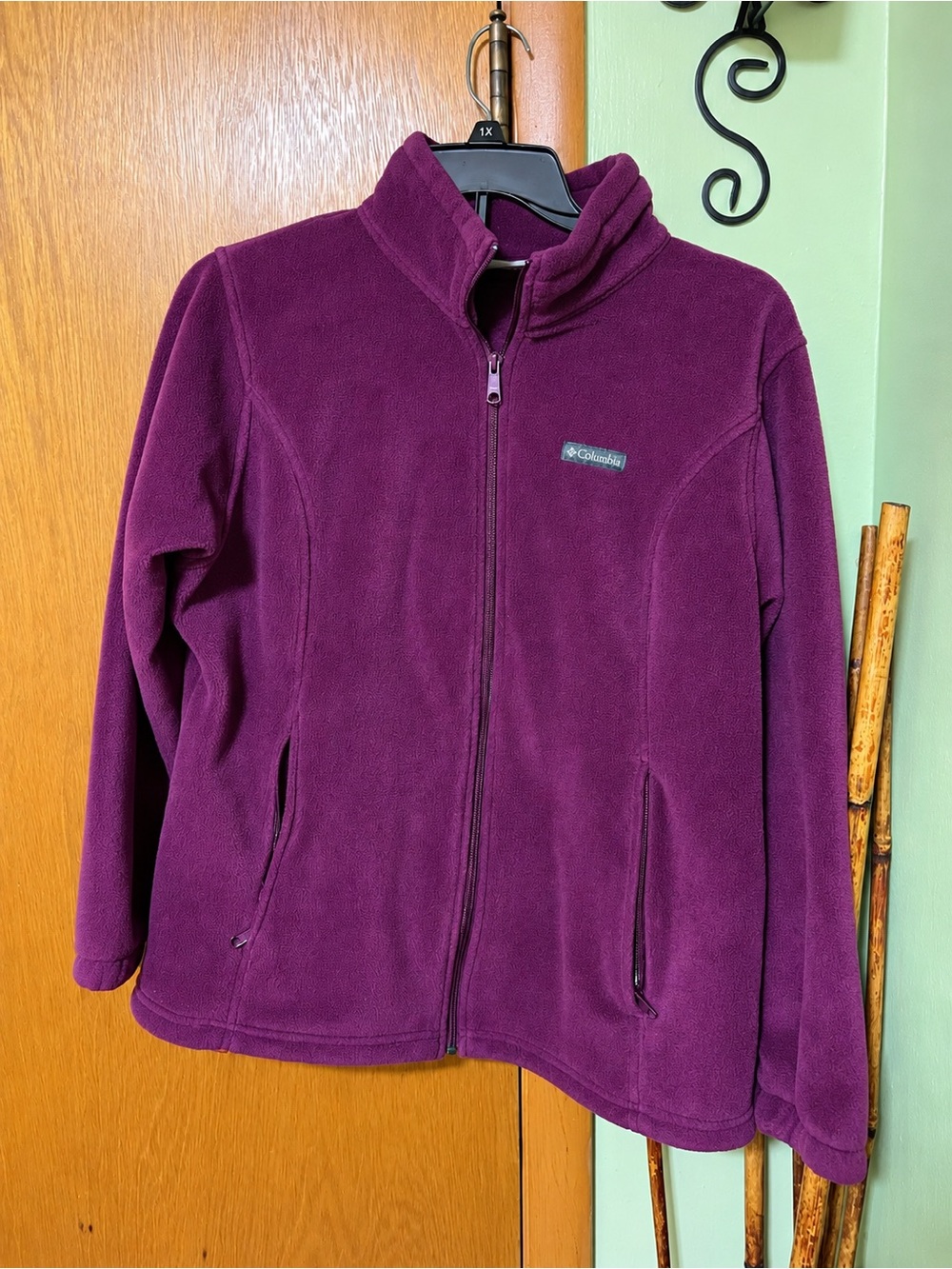 Columbia Girls' Plum Full-Zip Fleece Jacket